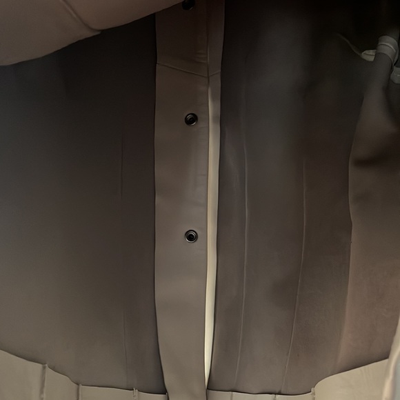 Vintage Leather Ivory Snap Jacket - Picture 3 of 3